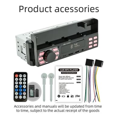 Bluetooth Stereo Bilstereo FM-radio MP3-spiller Telefonholder