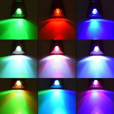 Soldrevet Shark Fin biltak Bakvinge 8 LED blinklys billys