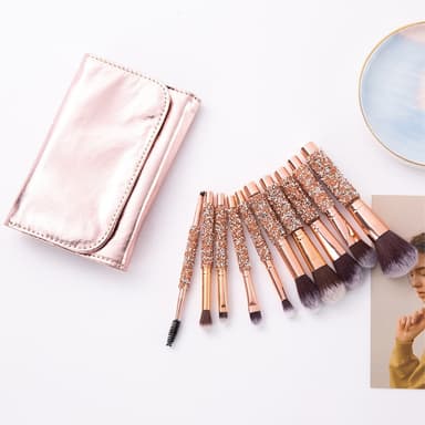 10 stk Concealer Blending Blusher Brush makeup Øyenskygge sminke