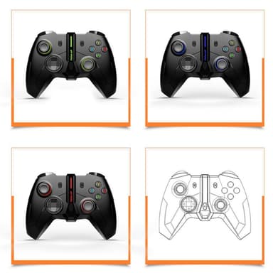 Gamepad Joystick Trådløs spillkontroller for Xbox One PC Windows