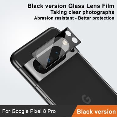 IMAK til Google Pixel 8 Pro kameralinsedeksel i herdet glass linsefilm