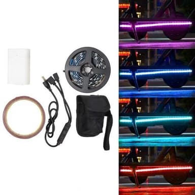 Xiaomi M365 Scooter høyt lyst LED-stripelys Batteridrevet fargerikt lystau
