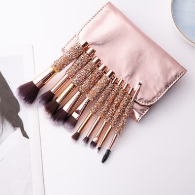 10 stk Concealer Blending Blusher Brush makeup Øyenskygge sminke