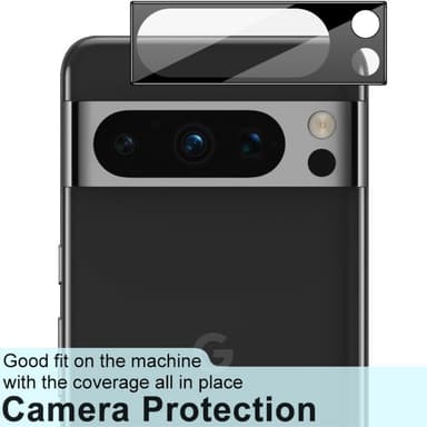 IMAK til Google Pixel 8 Pro kameralinsedeksel i herdet glass linsefilm