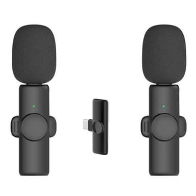 USB-C 2,4 GHz trådløs lavaliermikrofon (2 MICS+1 mottaker)