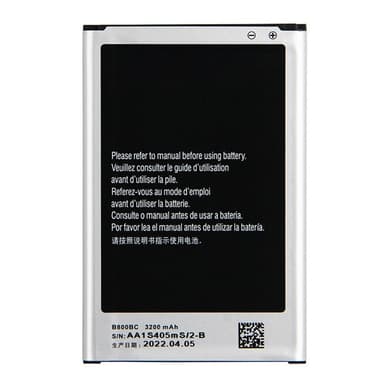 Samsung Galaxy Note 3 N9005 Batteri EB-B800BEBECWW 3,8V 3200mAh
