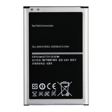 Samsung Galaxy Note 3 N9005 Batteri EB-B800BEBECWW 3,8V 3200mAh