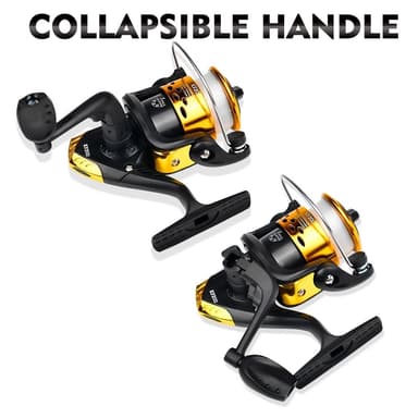 Fiskerulle med spinnrulle 5. 2:1 1BB ABS fisketromle med nylonsnor
