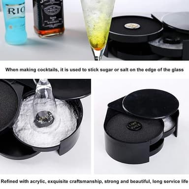 3-lags barjuicecocktail Sukker Salt Rimmer Tool Bartender