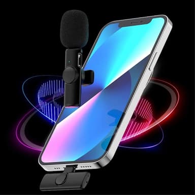 USB-C 2,4 GHz trådløs lavaliermikrofon (2 MICS+1 mottaker)