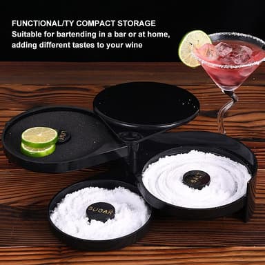 3-lags barjuicecocktail Sukker Salt Rimmer Tool Bartender