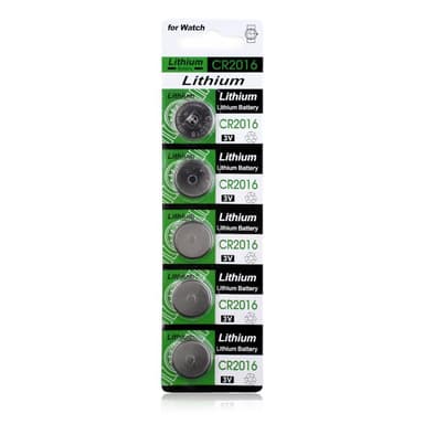 Alkalisk knappcellebatteri CR2016 stor pakke
