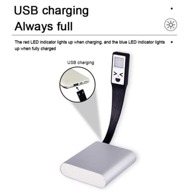 Clip-On boklys Tre boklampe Lysstyrke Justerbar leselampe