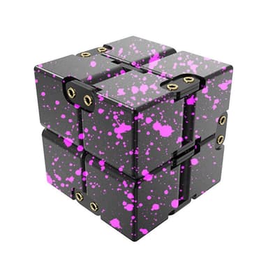 Fidget Toy Stress Relaxation Infinite Cube Flip Cube Svart-Rose