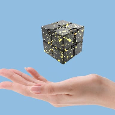 Fidget Toy Stress Relaxation Infinite Cube Flip Cube Svart-Rose