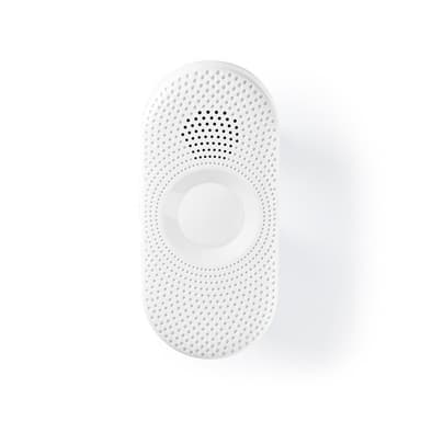 Nedis Trådløs ringeklokke Set | Nettstrøm drevet | 220 - 240 V AC 50 Hz | 1x CR2032 | Volum: 80 dB | Signalområde (siktelinje): 300 m | IP44 | Justerbar volum | 36 Melodier | 1 Mottaker | Grå / Hvit