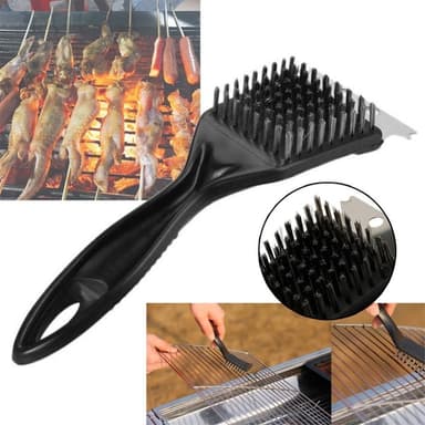 Multifunksjonell grillbørste i rustfritt stål