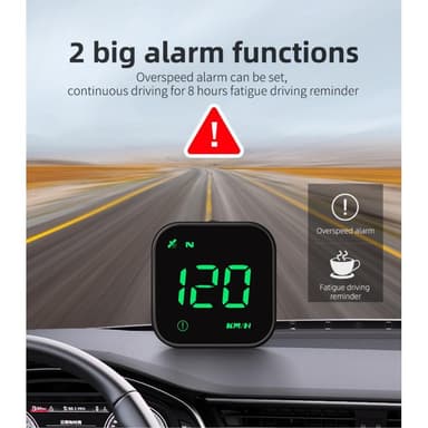 Hastighetsmåler HUD GPS-skjerm Universal Multifunksjon
