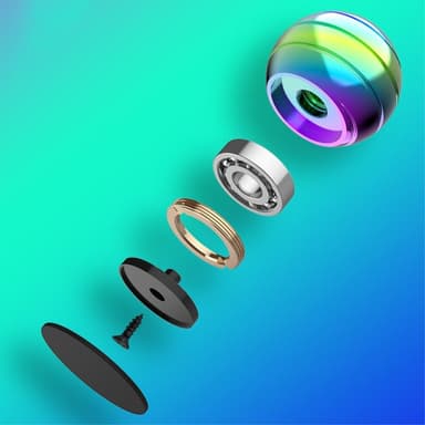 Fidget Spinner Gyro Fidget Relaxation Sphere Roterende Ball 55mm