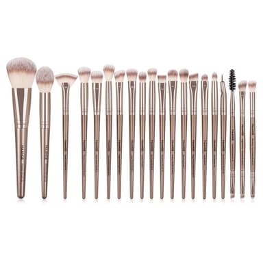 20stk Fiber øyenskyggebørste Basic Blusher Øyenbrynsmakeup