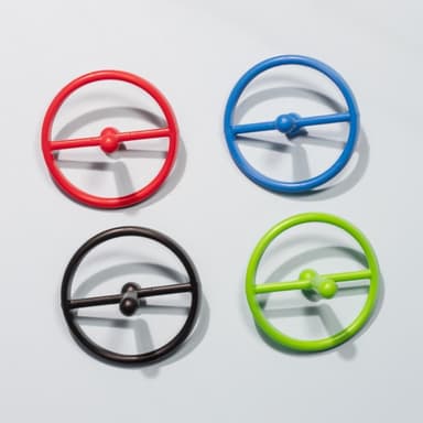 2-Pack Fidget Toy Spin roterende gyrodekompresjon Tilfeldig farge