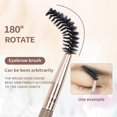 20stk Fiber øyenskyggebørste Basic Blusher Øyenbrynsmakeup