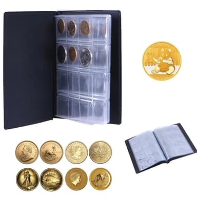 Valutamynter Album mynter Valutasamling Binder Lommemynter