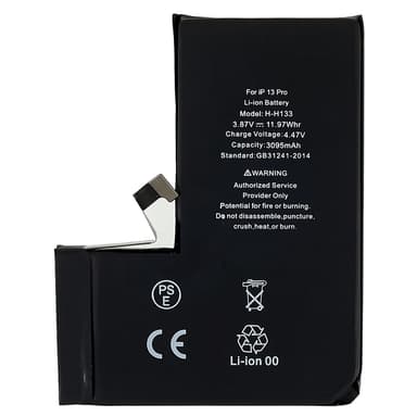 iPhone 13 Pro 3.87V 3095mAh oppladbart Li-Polymer batteri