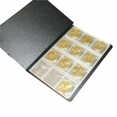 Valutamynter Album mynter Valutasamling Binder Lommemynter