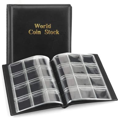 Valutamynter Album mynter Valutasamling Binder Lommemynter