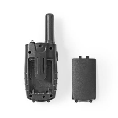 Nedis Walkie-Talkie Set | 2 håndsett | Opp til 8 km | Frekvens kanal: 8 | PTT / VOX | Opp til 2.5 timer | Hodetelefonutgang | Sort