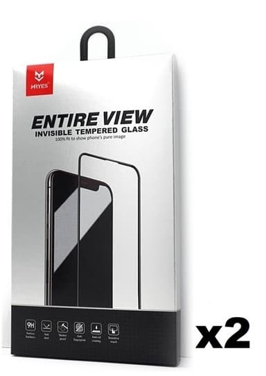 2-pakning Mr Yes Skjermbeskytter i herdet glass for iPhone XS Max med 3D-beskyttelse