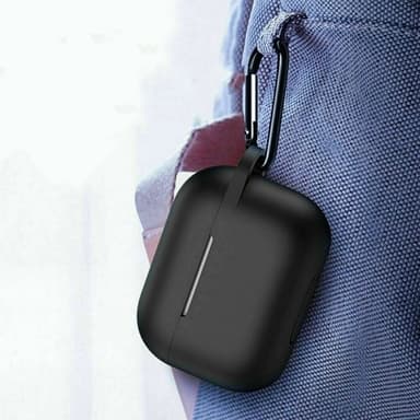 Silikonskall med krok for Airpods Pro, Svart