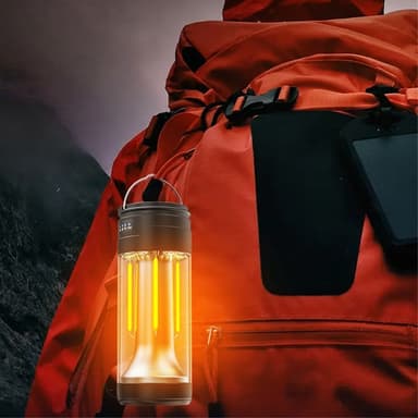 3-i-1 lampe Camping Dobbel lyskilde Oppladbar