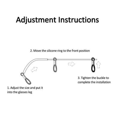 60cm brilletau Anti-fall Brilleholdertau