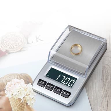 Liten skala digital skala rustfritt stål veier 0,01 gram opp til 200 gram