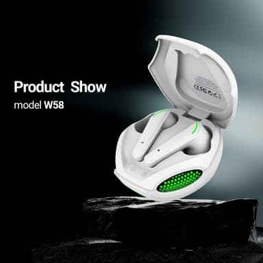 CELEBRAT Kobra Design Bluetooth In-Ear Hodetelefoner Stereo Hodesett - Hvit