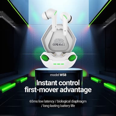 CELEBRAT Kobra Design Bluetooth In-Ear Hodetelefoner Stereo Hodesett - Hvit
