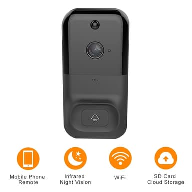 WiFi 1080P bevegelsesdeteksjon dørklokkekamera for hjemmesikkerhet