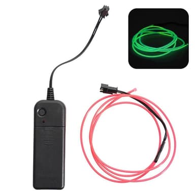 131cm scooter scooter lys batteridrevet fleksibel lampe - grønn