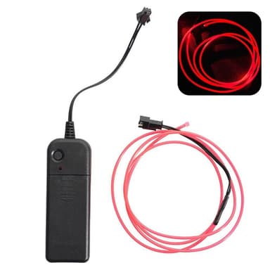 131cm Scooter Scooter Lys Batteridrevet Fleksibel Lampe - Rød