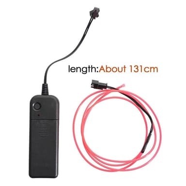 131cm scooter scooter lys batteridrevet fleksibel lampe - grønn