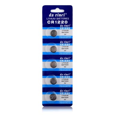 Alkalisk knappcellebatteri CR1220 stor pakke
