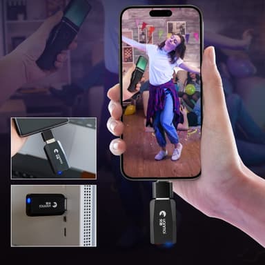 YANMAI Live Streaming Trådløs RGB Mikrofon Spillspill Online
