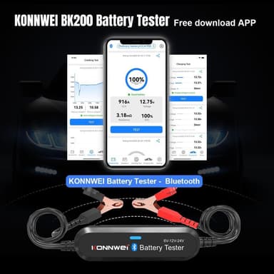 Multifunksjons Bluetooth batteritester Bilbil MC 6 12 24V