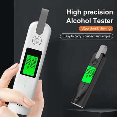 Breathalyzer 3 fargeindikator LED-skjerm med høy presisjon alkohol tester