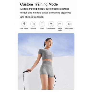 XIAOMI Mijia 3m Digital Smart Jump Rope Treningsutstyr - Blå