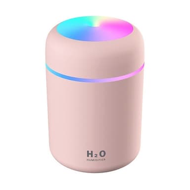 Luftfukter med led lys, Rosa