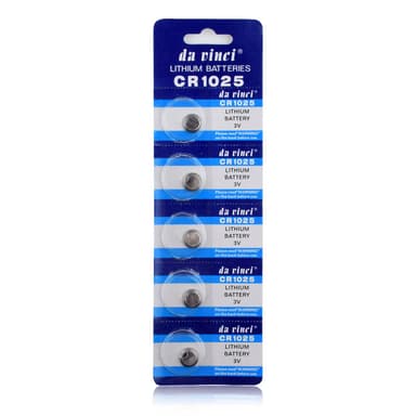 Alkalisk knappcellebatteri CR1025 stor pakke