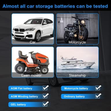 Multifunksjons Bluetooth batteritester Bilbil MC 6 12 24V